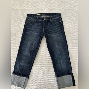 Kut from the Kloth Dark Blue Ankle Jeans Sz 10